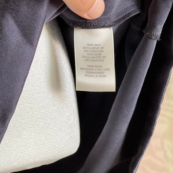 NWOT Rebecca Taylor 100%‎ Silk Gray Boho Mini Dress with Tassel Detail Size 6 - Picture 7 of 8